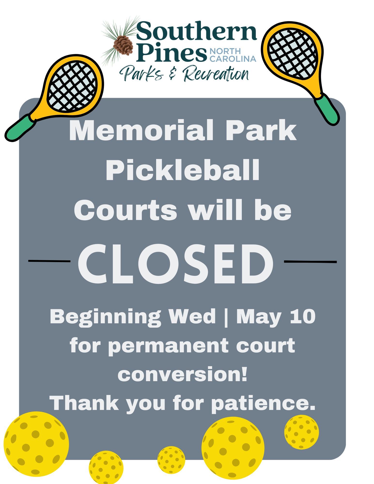 PB courts CLOSED SIGNS
