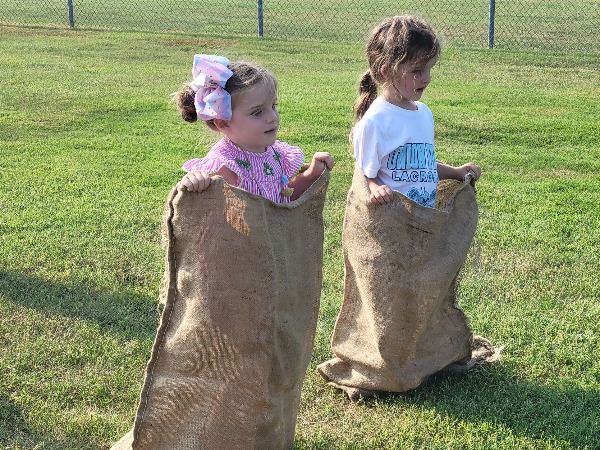 Image of youth sack race